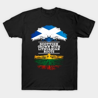 Scottish Grown With Lithuanian Roots - Gift for Lithuanian With Roots From Lithuania T-Shirt